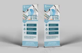 展架 易拉宝 简约 时尚 