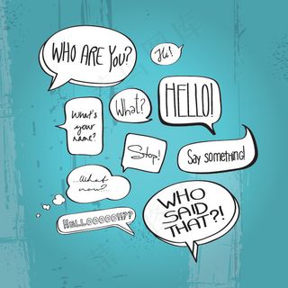 手绘 对话气泡 对话框