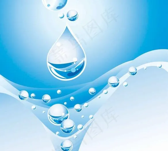 动感水滴水珠矢量素材图片eps,ai矢量模版下载