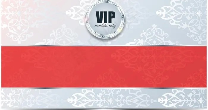 欧式花纹vip卡图片ai矢量模版下载