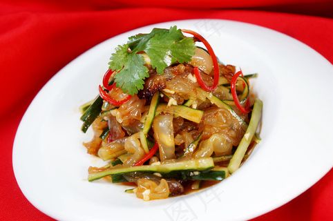 凉拌海蜇丝图片