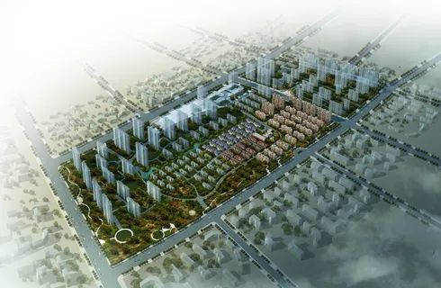 小区鸟瞰图图片 小区鸟瞰图图片