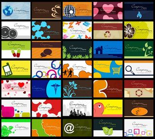 时尚个性名片卡片模板矢量素材