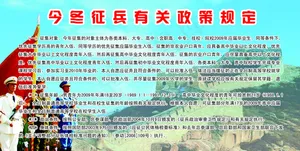 征兵展板