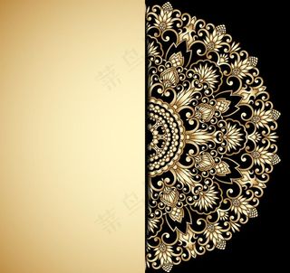 欧式花纹背景图片