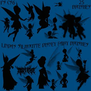 精灵仙子剪影效果PS笔刷