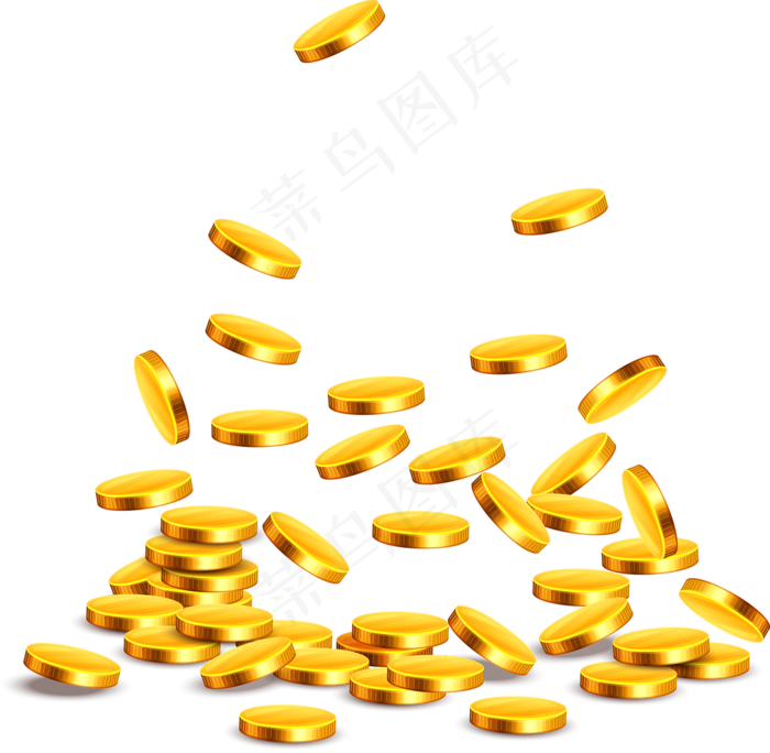 金融理财金币png免扣透明素材