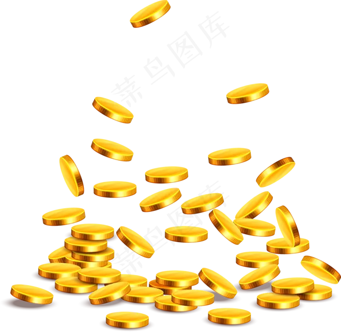 金融理财金币png免扣透明素材
