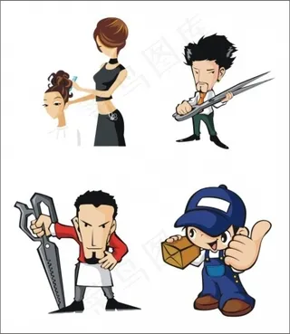 矢量行业人物形象