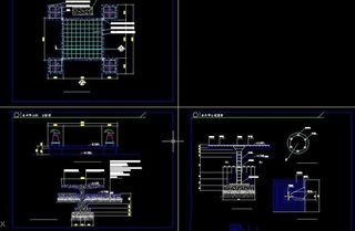 亲水平台平立剖面施工图
