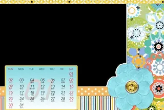 2011年剪切风台历模版_1月份