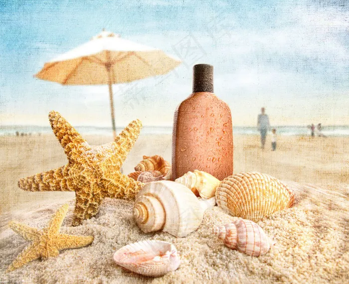 沙滩上的风景图片