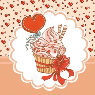 美味的红豆蛋糕