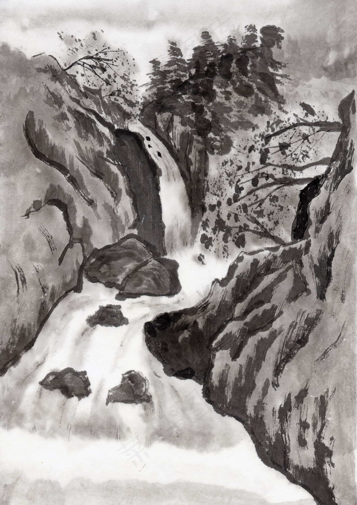 水墨山水风景