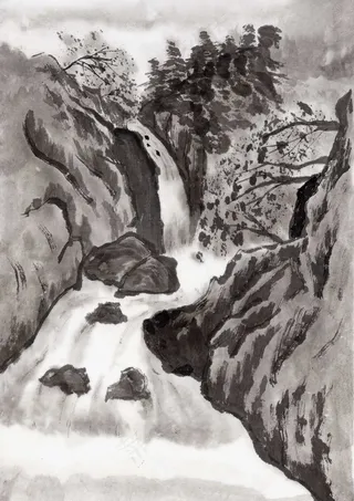 水墨山水风景