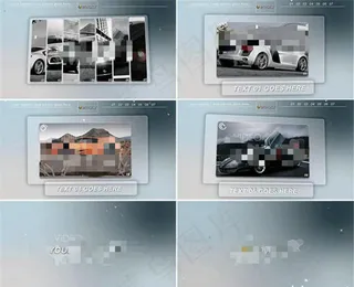 帅气的汽车展示动画模板