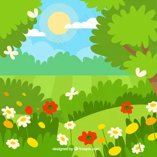 绿色背景矢量图