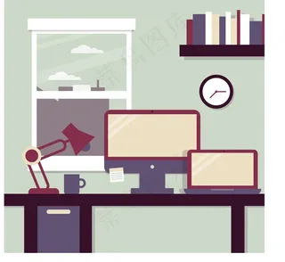 商务办公窗口图片