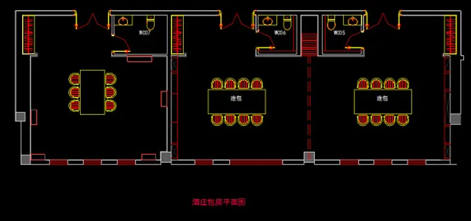 酒庄包房装修平面图