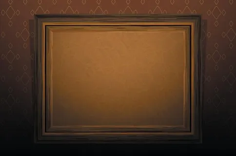 木纹相框矢量素材图片