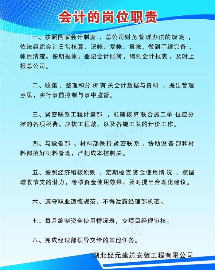 蓝色制度牌图片cdr矢量模版下载