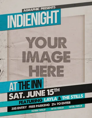 复古欧美音乐歌会文字排版设计淘宝海...