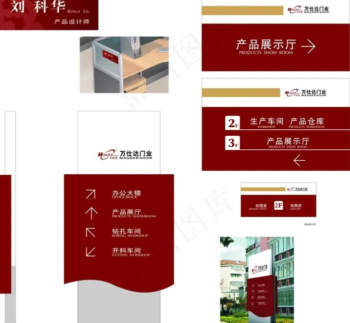 花坛户外立牌指示系统图片cdr矢量模版下载