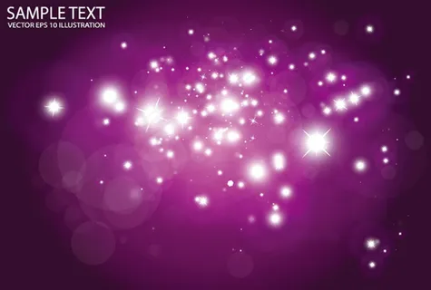 梦幻紫色唯美星光背景矢量素材 梦幻紫色唯美星光背景矢量素材