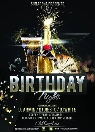 生日派对海报图片