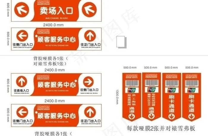 商场标识图片cdr矢量模版下载