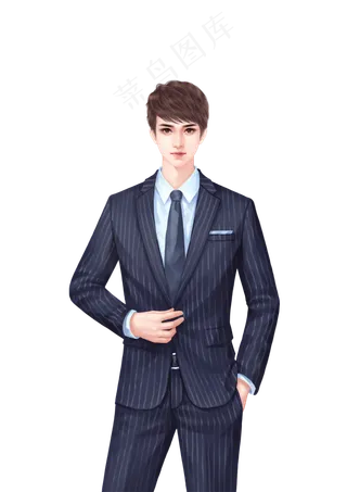 言情小说封面人物插图元素集合