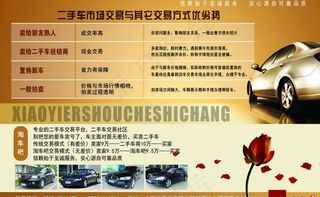 二手车彩页棕色系图片