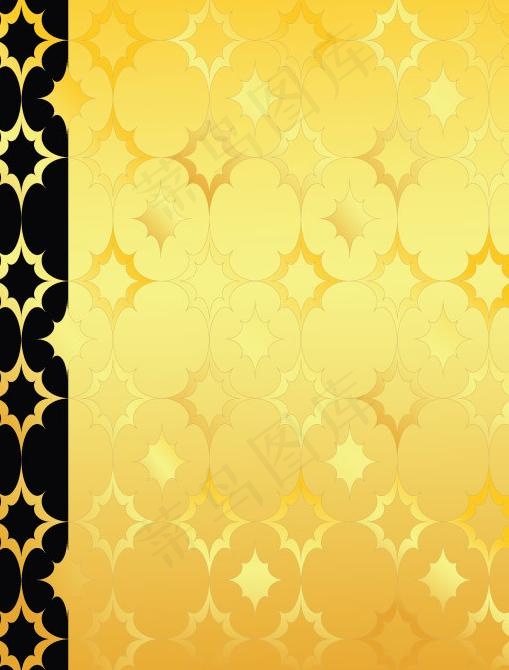 金色欧式古典底纹图片