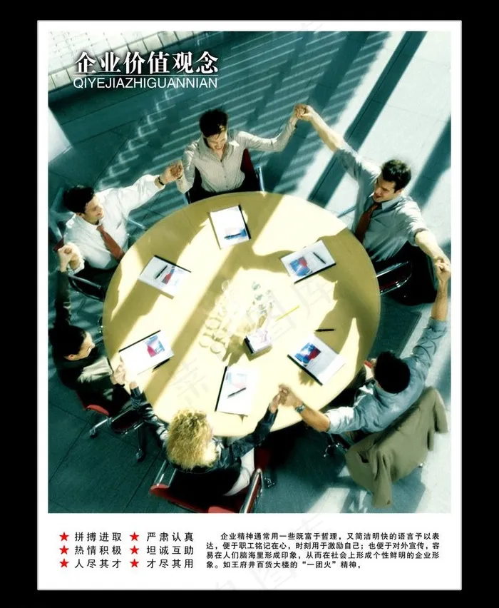 企业文化 企业价值观图片(3062X3948(DPI:300))psd模版下载