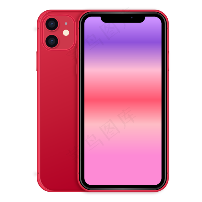 iPhone11手机模型正反面,免抠元素