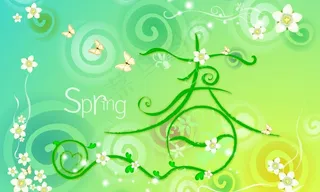 春天花纹图片