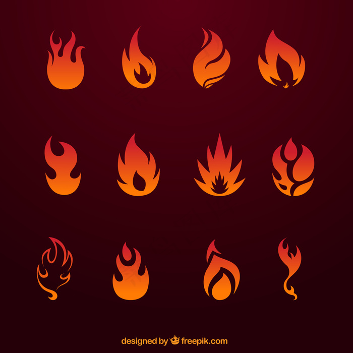 火的图标集