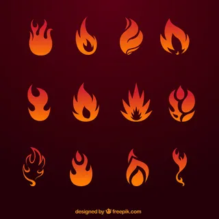 火的图标集