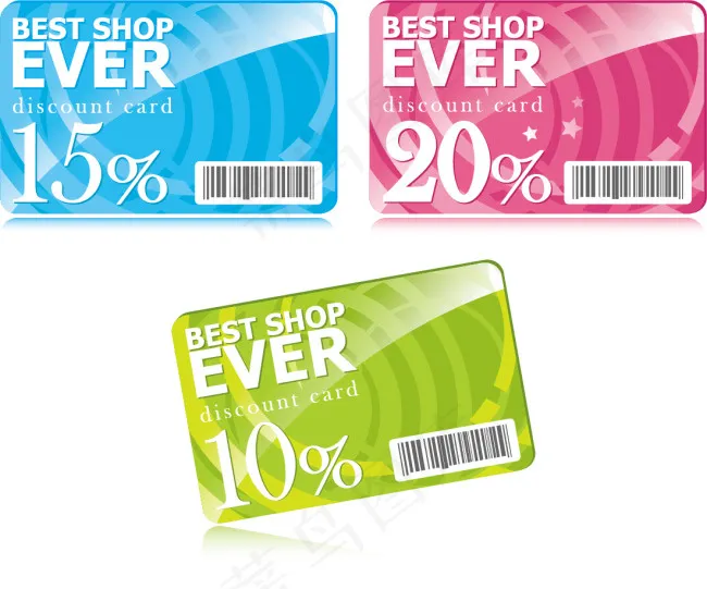 优惠卡设计eps,ai矢量模版下载