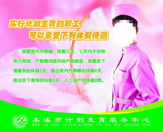 计划生育展板psd模版下载