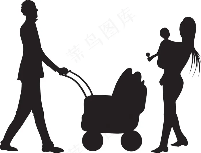 矢量人物剪影eps,ai矢量模版下载
