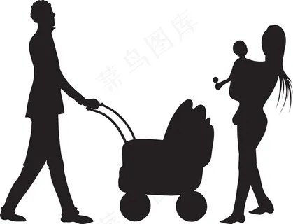 矢量人物剪影 矢量人物剪影