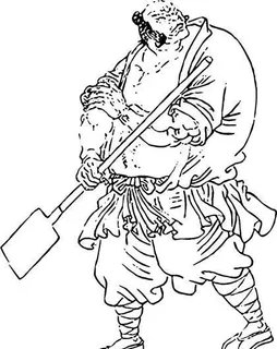 九尾龟 陶宗旺 水浒108将 矢量... 九尾龟 陶宗旺 水浒108将 矢量...