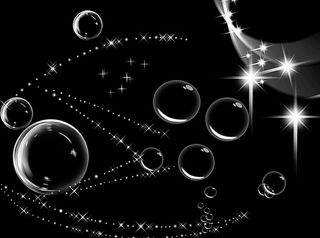 气泡 圆圈 星光图片