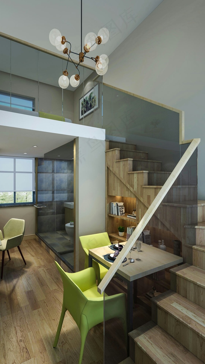 复式房高清摄影图片