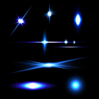 多款科技光效光晕光线炫光矢量背景