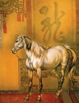 乾隆八骏图装饰画