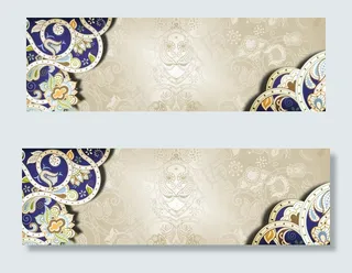 复古曲线花卉图案