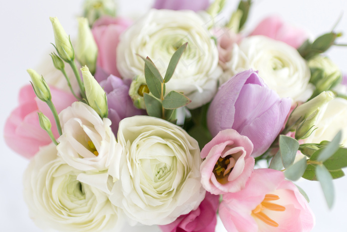 简约小清新文艺风插花静物摆拍背景