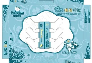 婴儿专用礼盒和袜子贴
